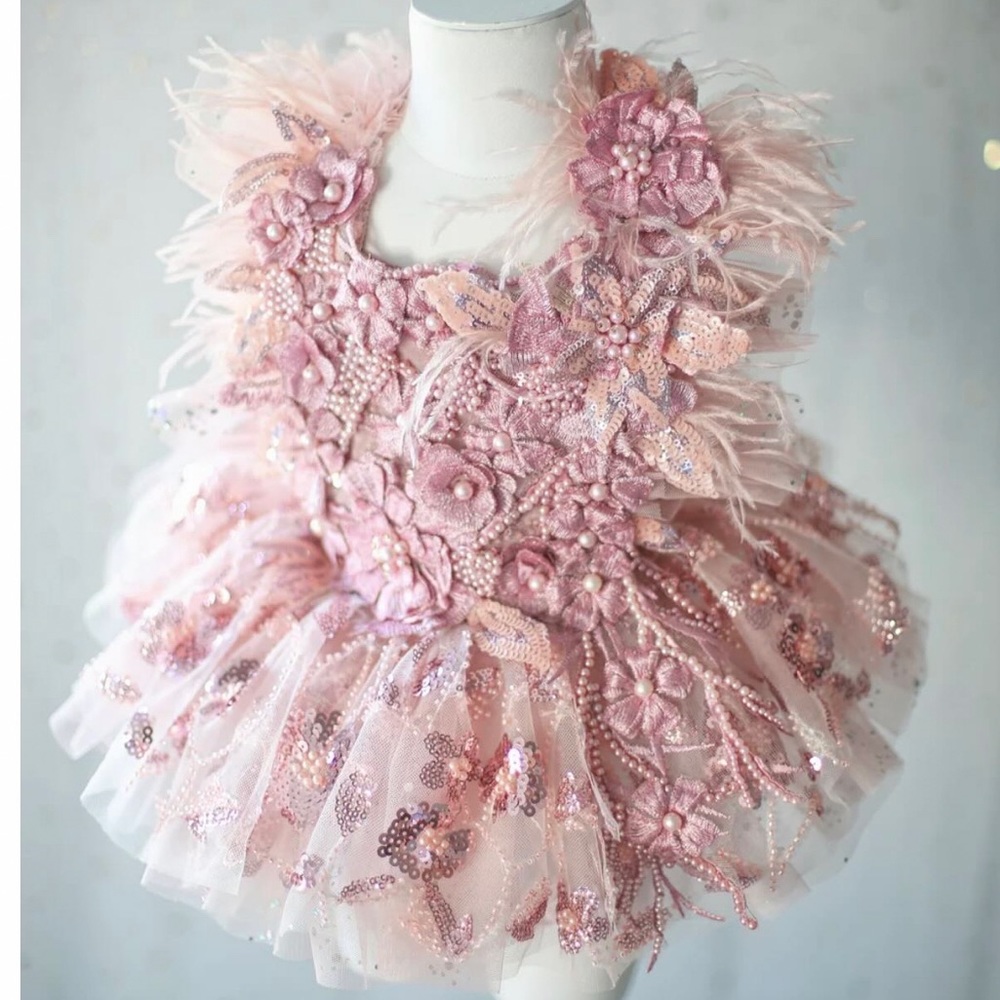 Toddler formal dress used for 1st birthday photos